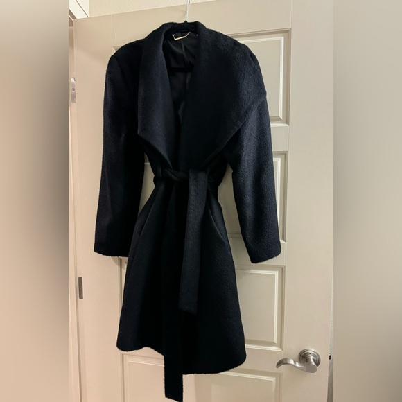 Elie Tahari Alpaca Wool Wrap Coat - Picture 2 of 9